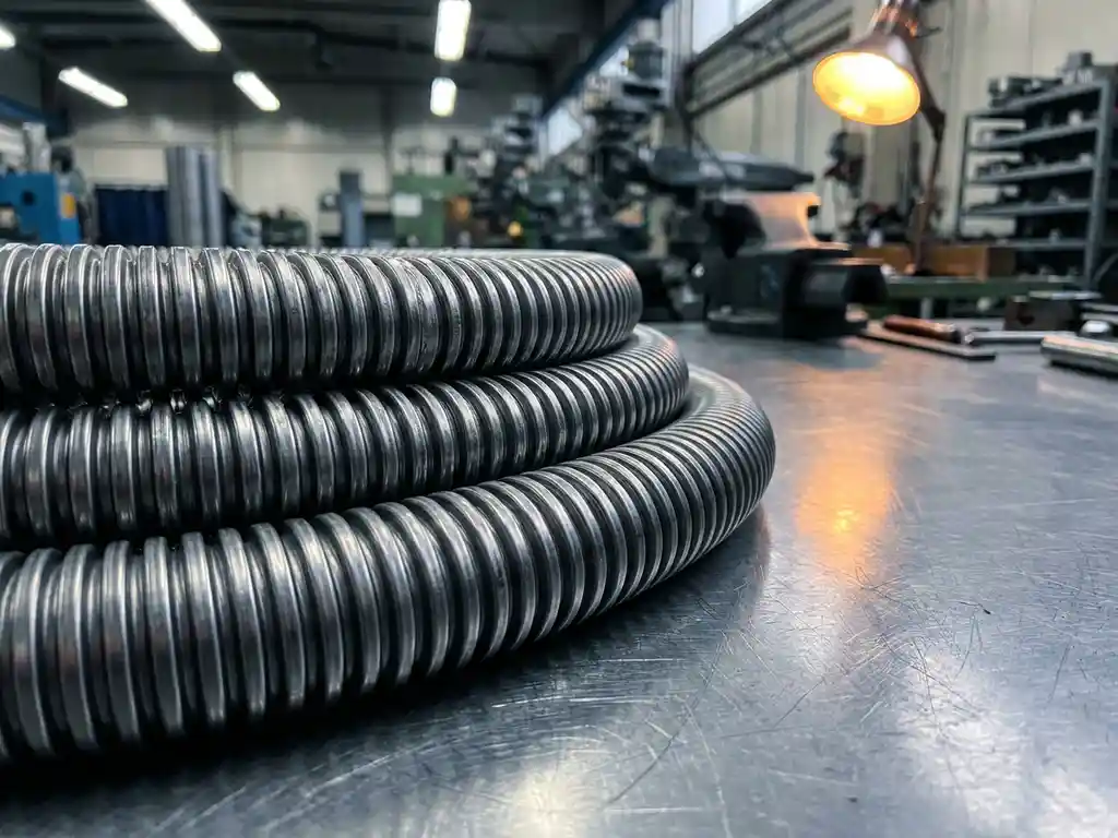 What is a corrugated metal hose?