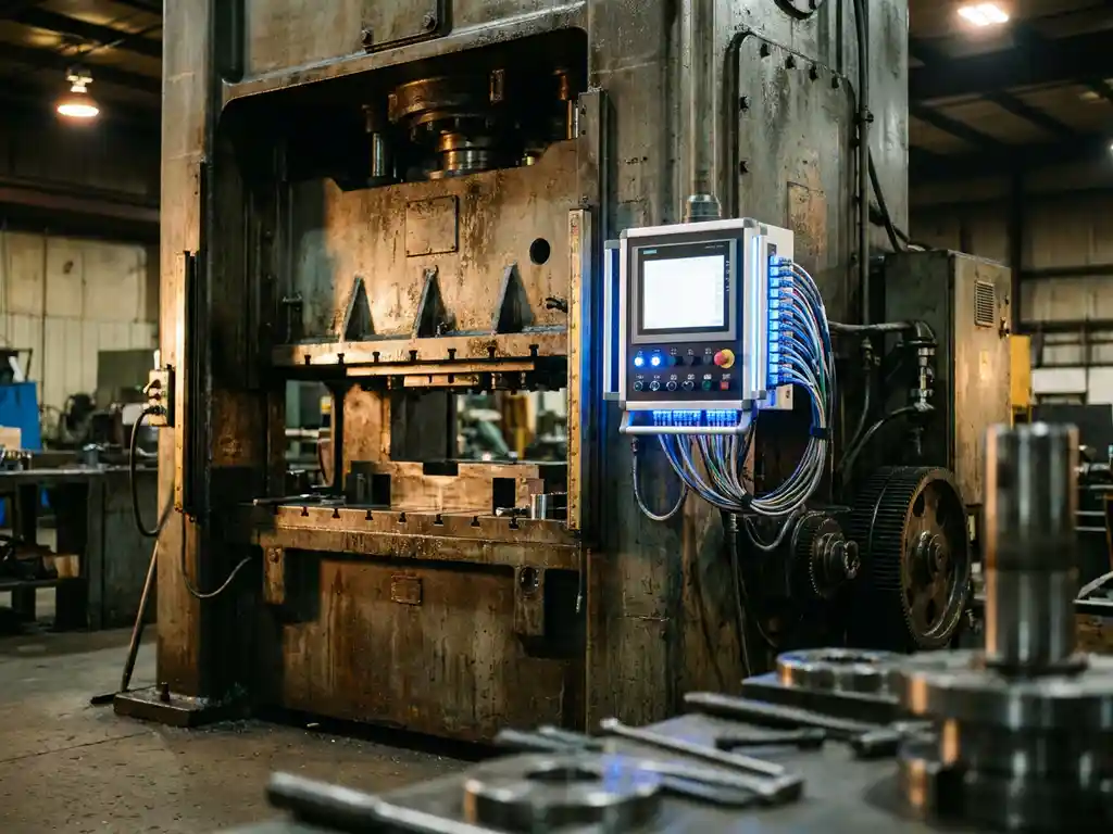 How do I upgrade an older transfer press with modern automation?