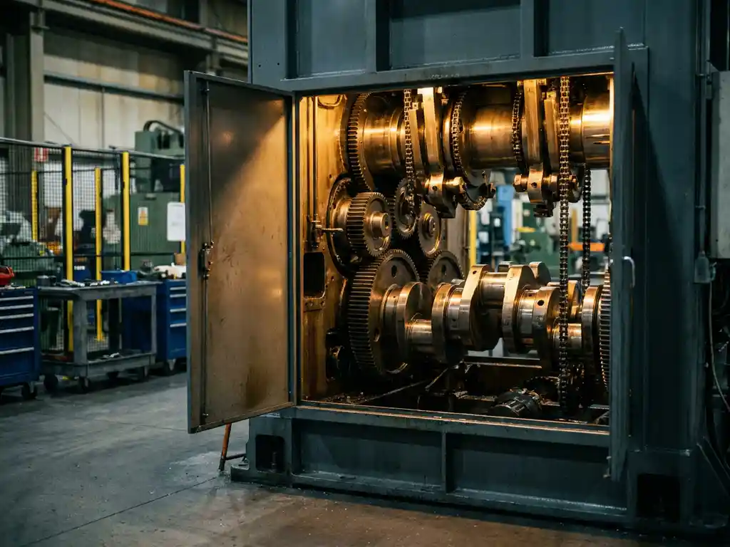 What is the difference between a cam-driven and crankshaft transfer press?