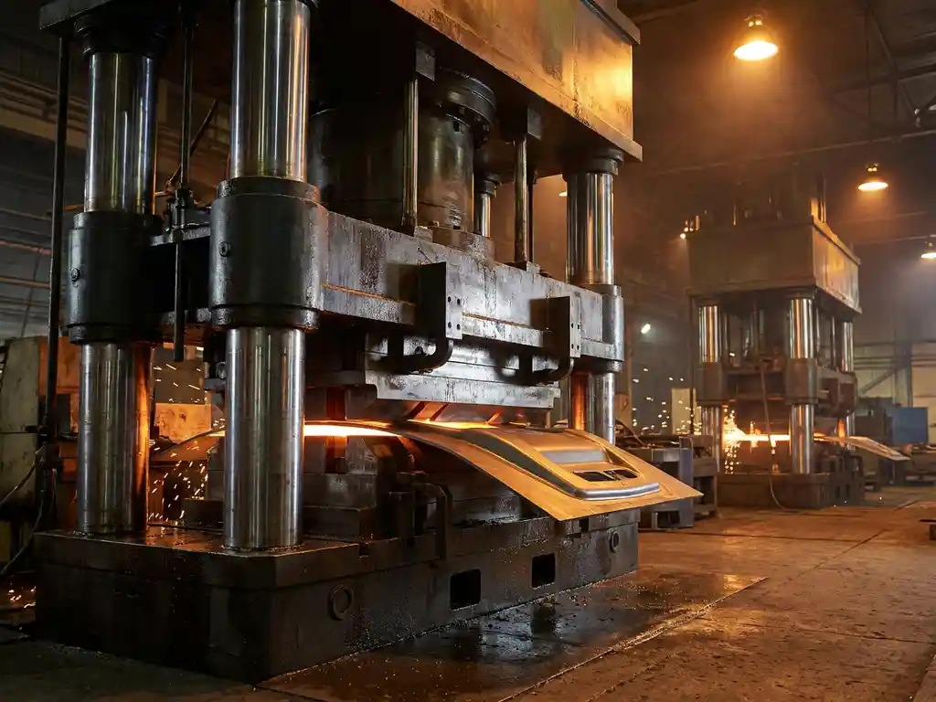 What is the difference between a transfer press and a stamping press?