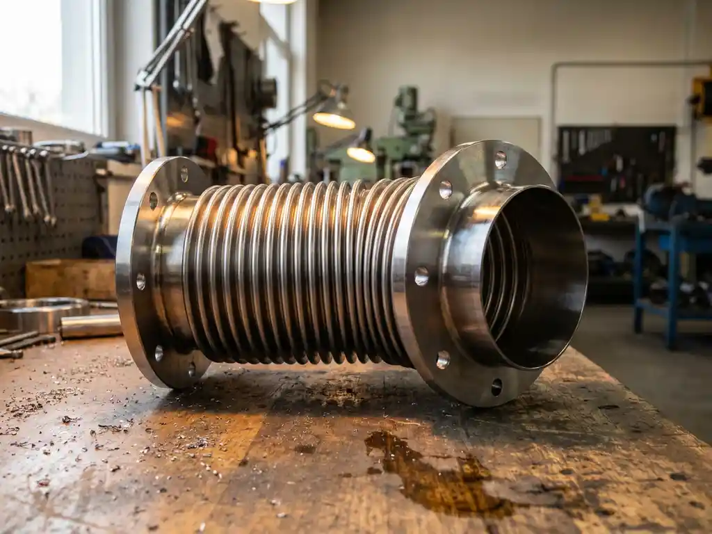 What is the difference between a metal bellow and a compensator?