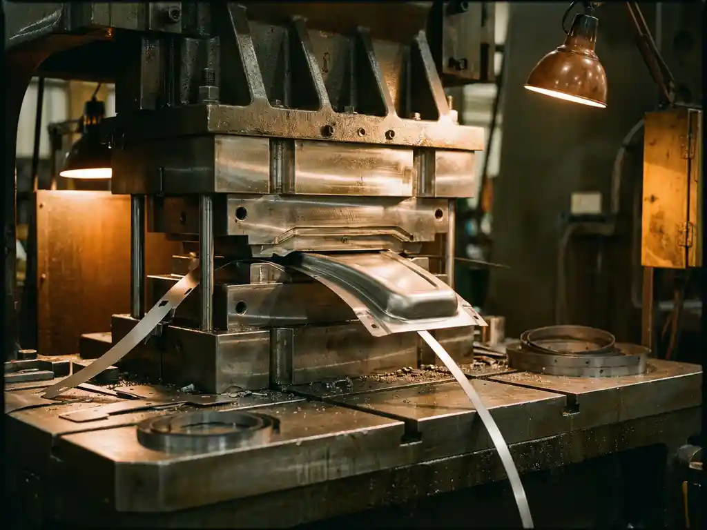 What is the difference between a progressive die and a transfer die?