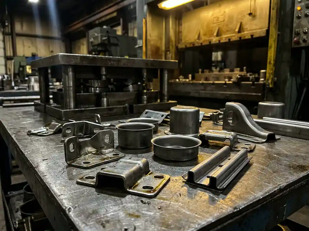 What parts are made on a transfer press?