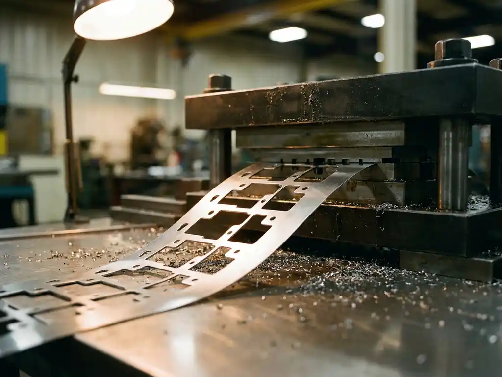 What is scrap bridge in progressive die stamping?