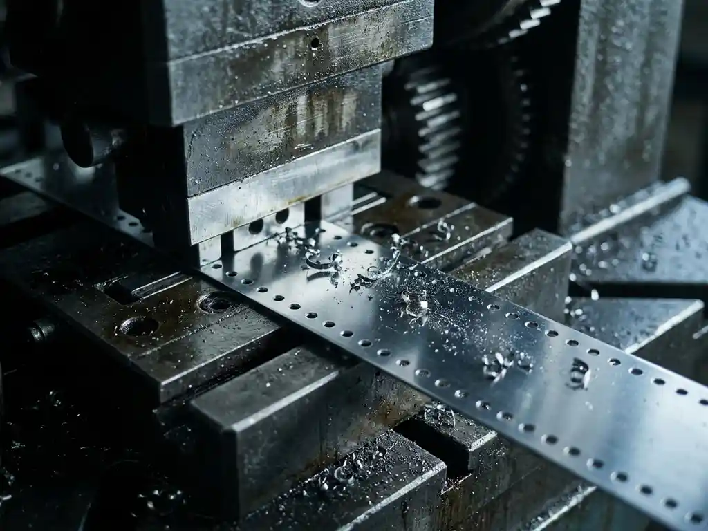 What is a pilot hole in a progressive die?