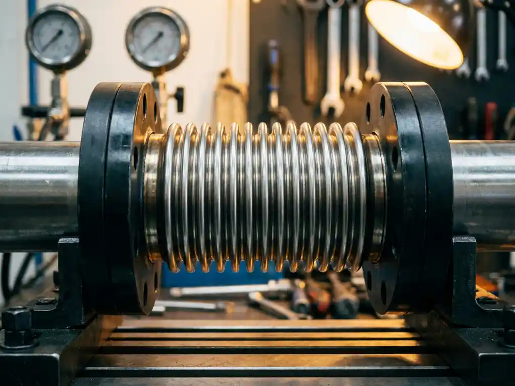 What is the maximum pressure a metal bellow can handle?