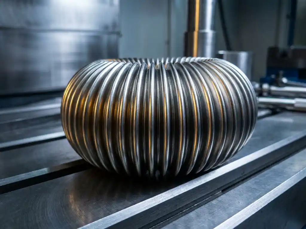 How many convolutions does a metal bellow have?