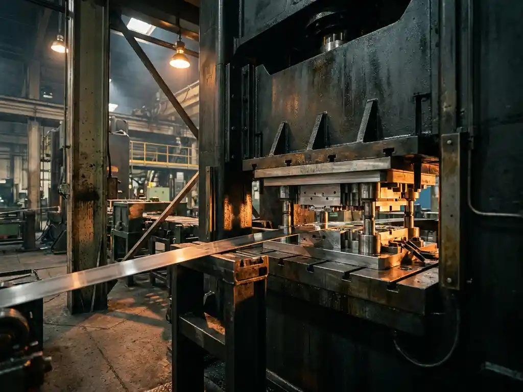 What press is used with a progressive die?