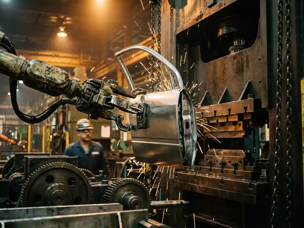 What industries use transfer presses?
